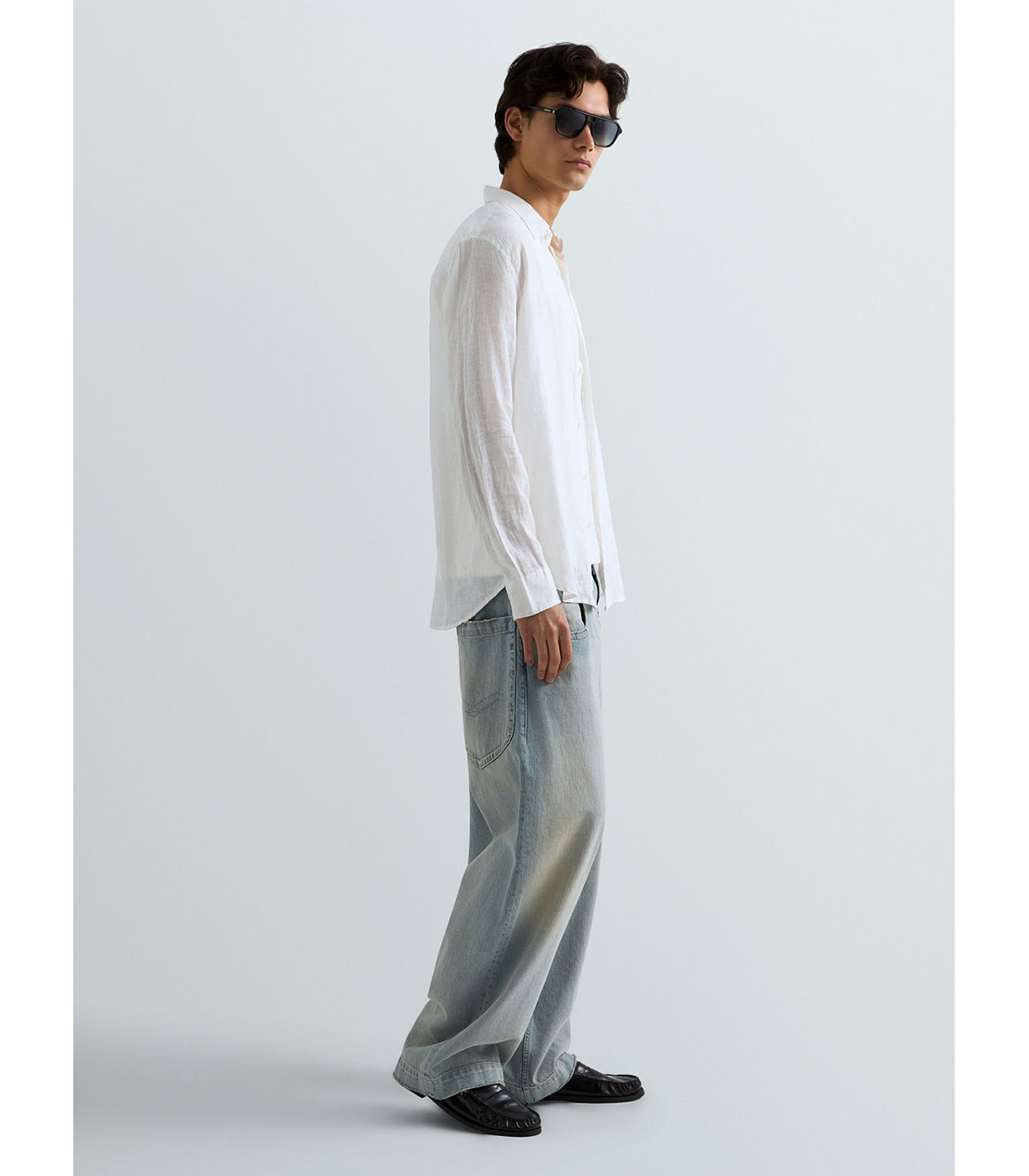 ガーメントダイリネンシャツ 詳細画像 ホワイト 4